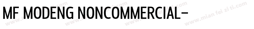 MF MODENG NONCOMMERCIAL字体转换
